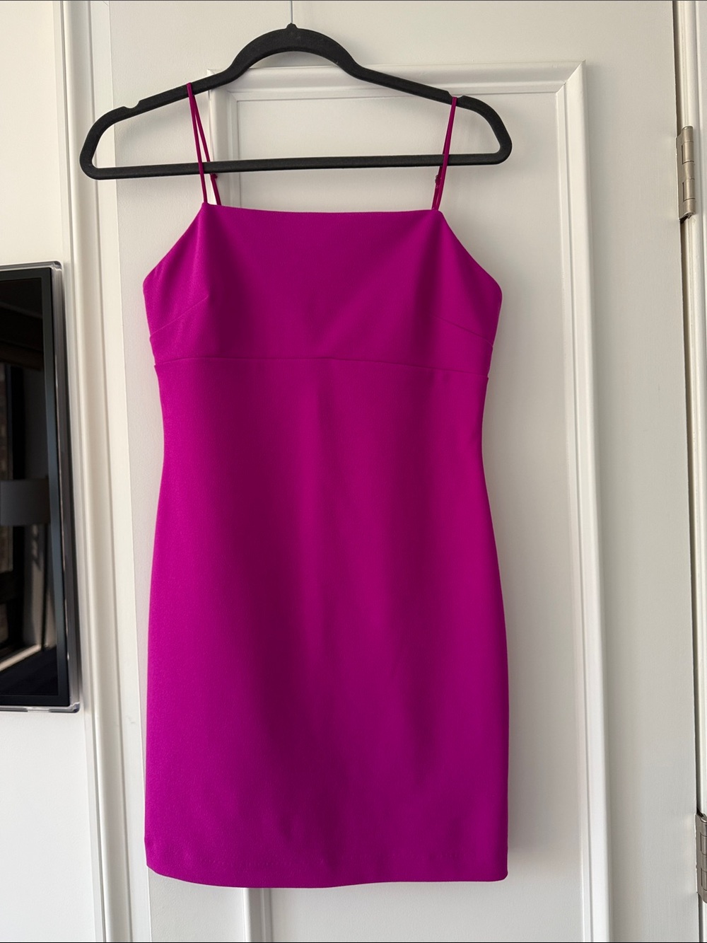Lavender Brown Fuchsia Mini Slip Dress with Spaghetti Straps